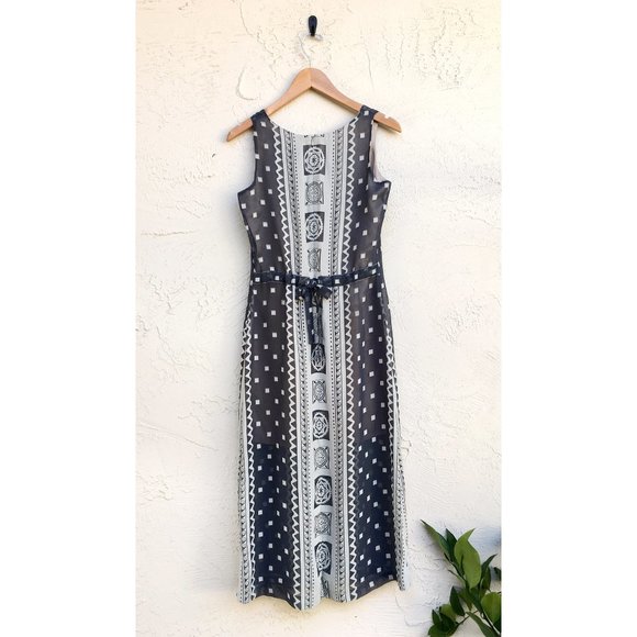 Geometric Print Chiffon Column Dress (US 2) - Picture 4 of 5